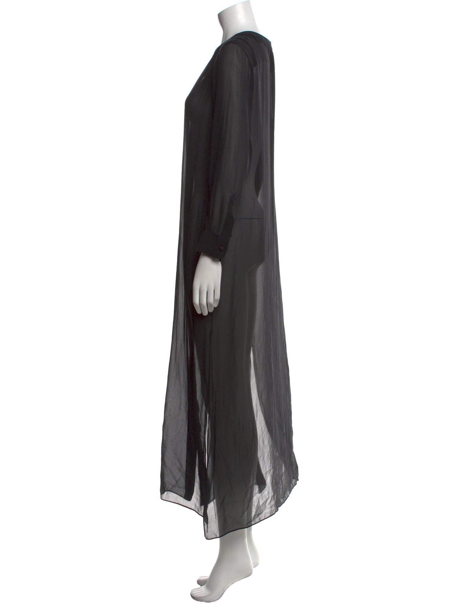 Marie France Van Damme Silk Long Dress