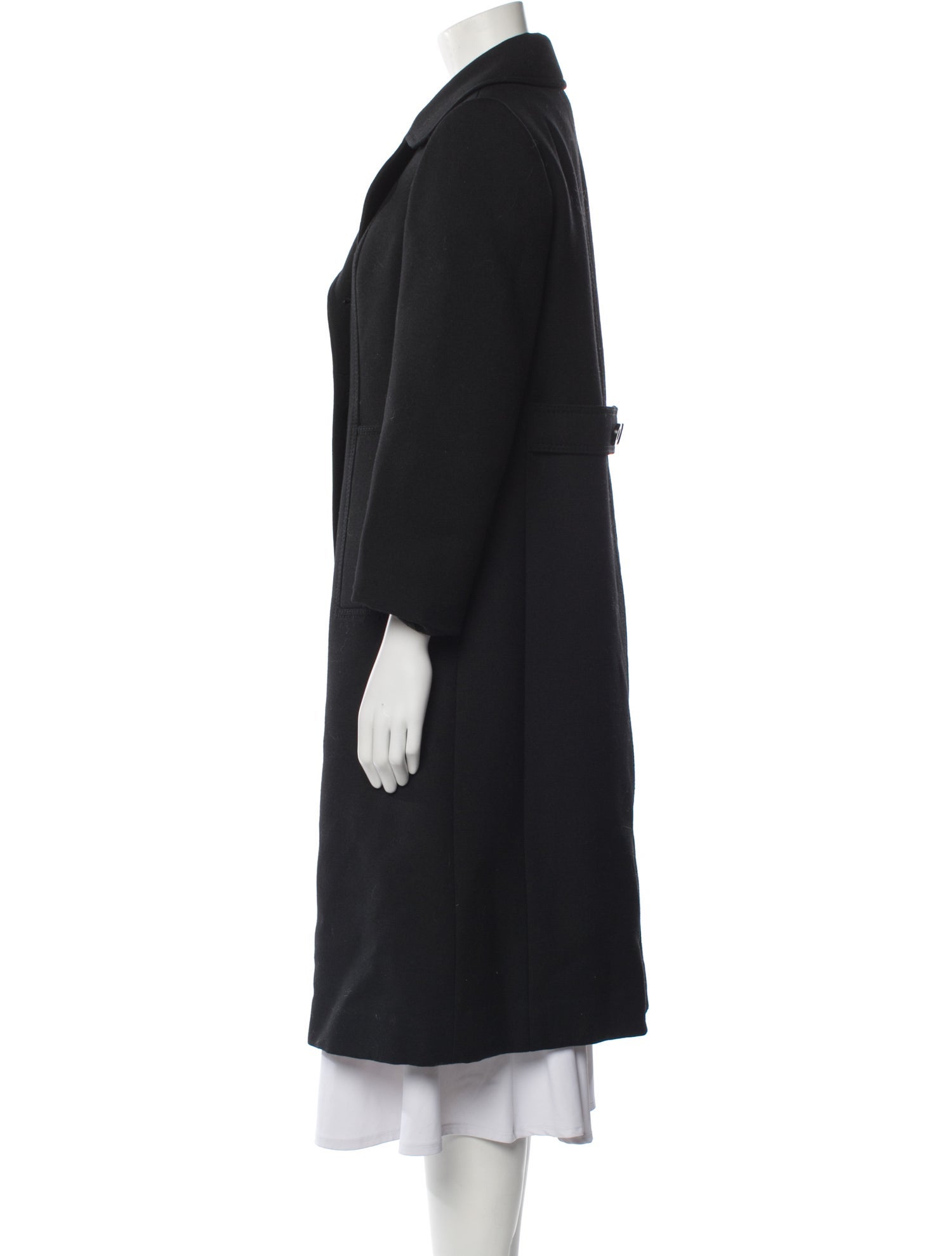 Marie France Van Damme Virgin Wool Peacoat