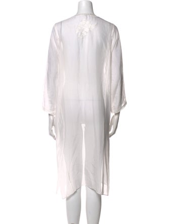 Marie France Van Damme Silk Midi Length Dress