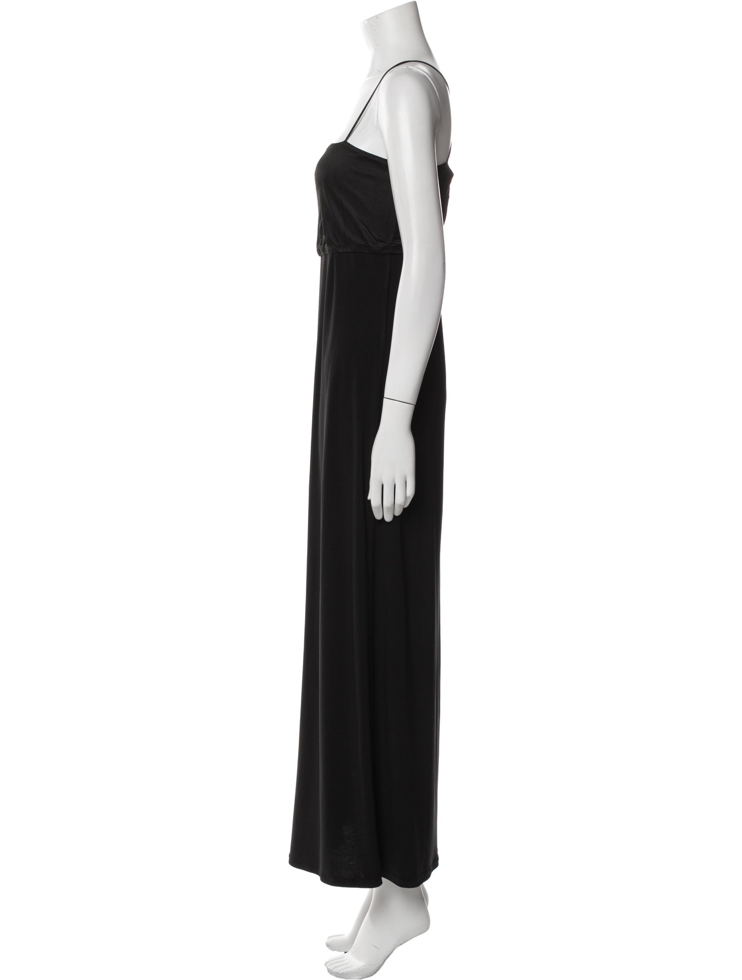 Marie France Van Damme Square Neckline Long Dress
