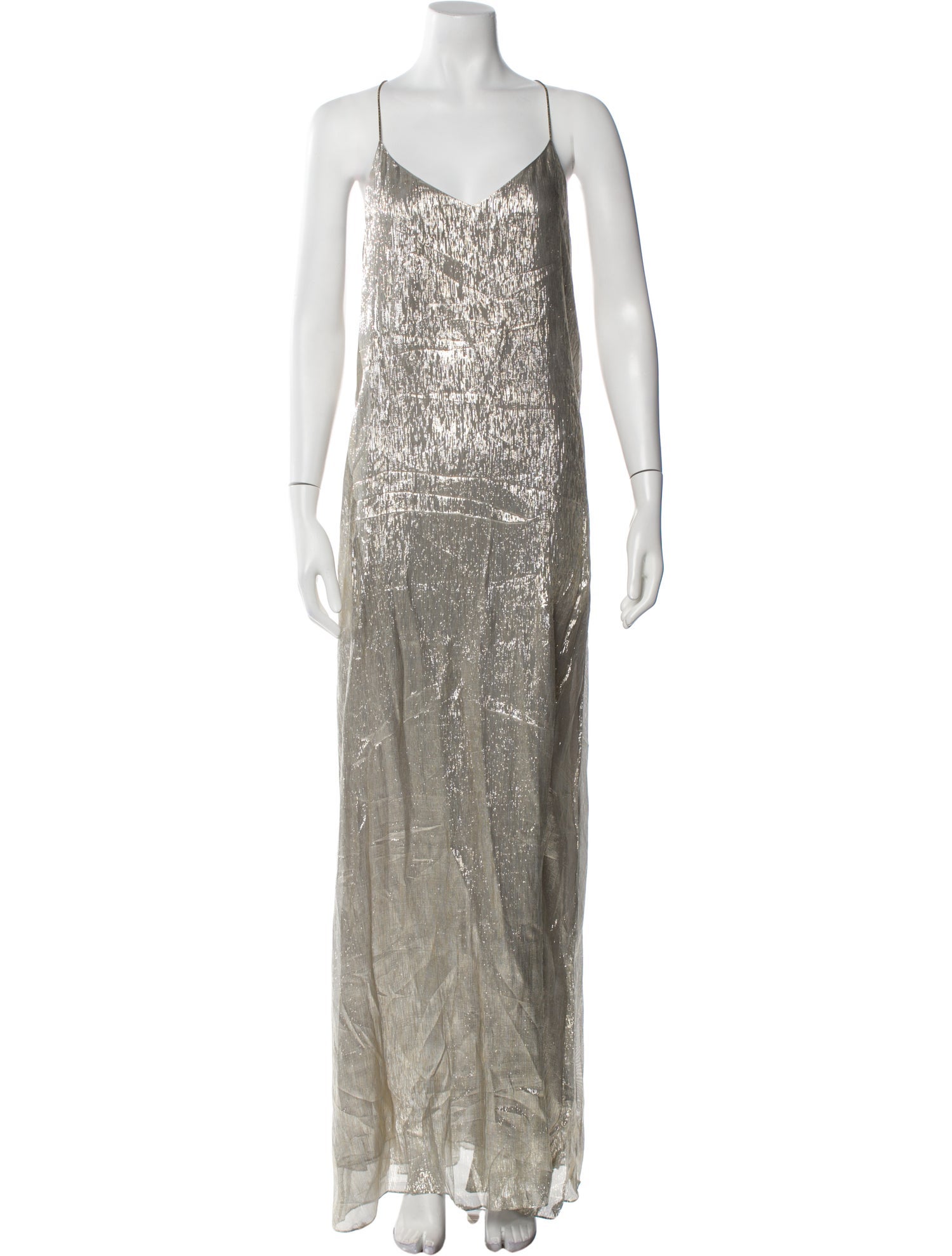 Marie France Van Damme Silk Long Dress w/ Tags