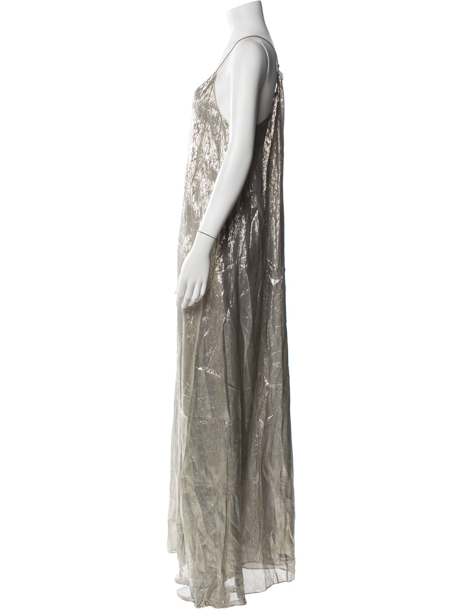 Marie France Van Damme Silk Long Dress w/ Tags