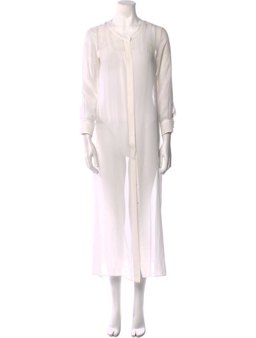 Marie France Van Damme Silk V-Neck Tunic