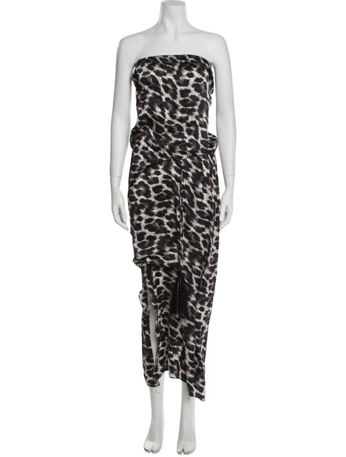 Marie France Van Damme Silk Long Dress