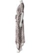 Marie France Van Damme Silk Long Dress