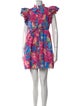 Marie France Van Damme Floral Print Mini Dress