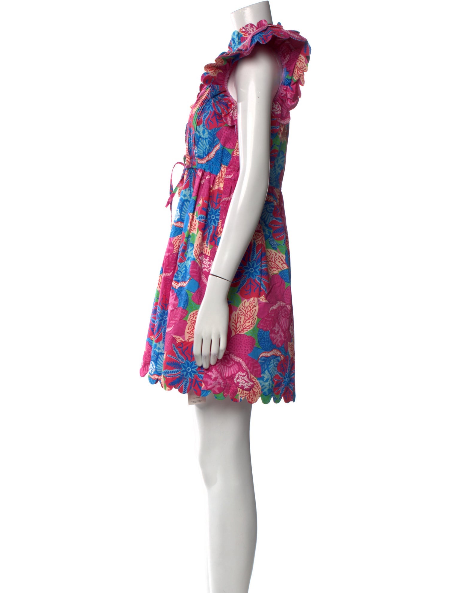 Marie France Van Damme Floral Print Mini Dress