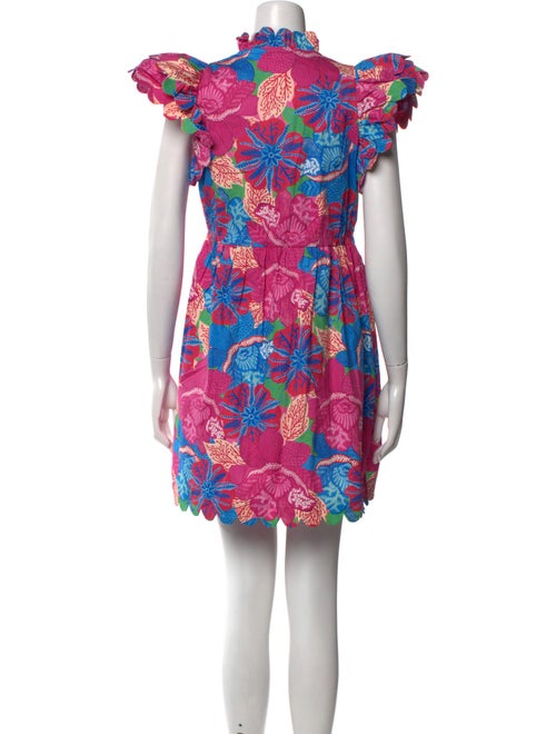 Marie France Van Damme Floral Print Mini Dress