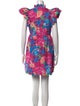 Marie France Van Damme Floral Print Mini Dress