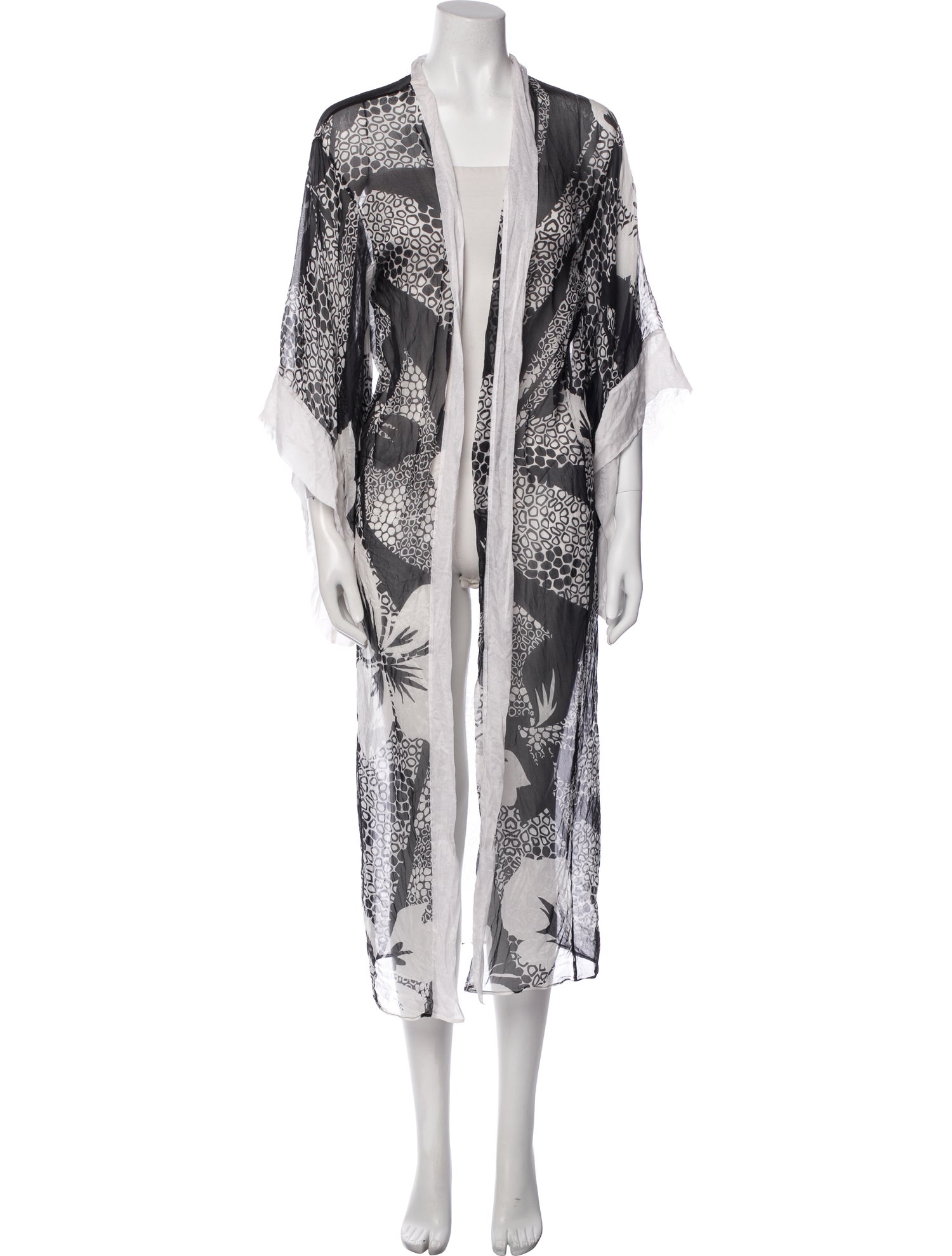 Marie France Van Damme Printed Cover-Up