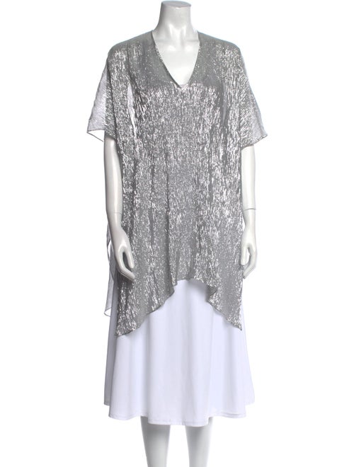 Marie France Van Damme V-Neck Short Sleeve Tunic
