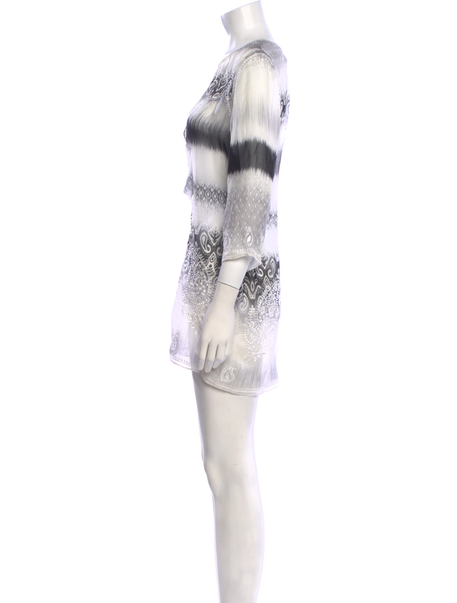 Marie France Van Damme Silk Mini Dress