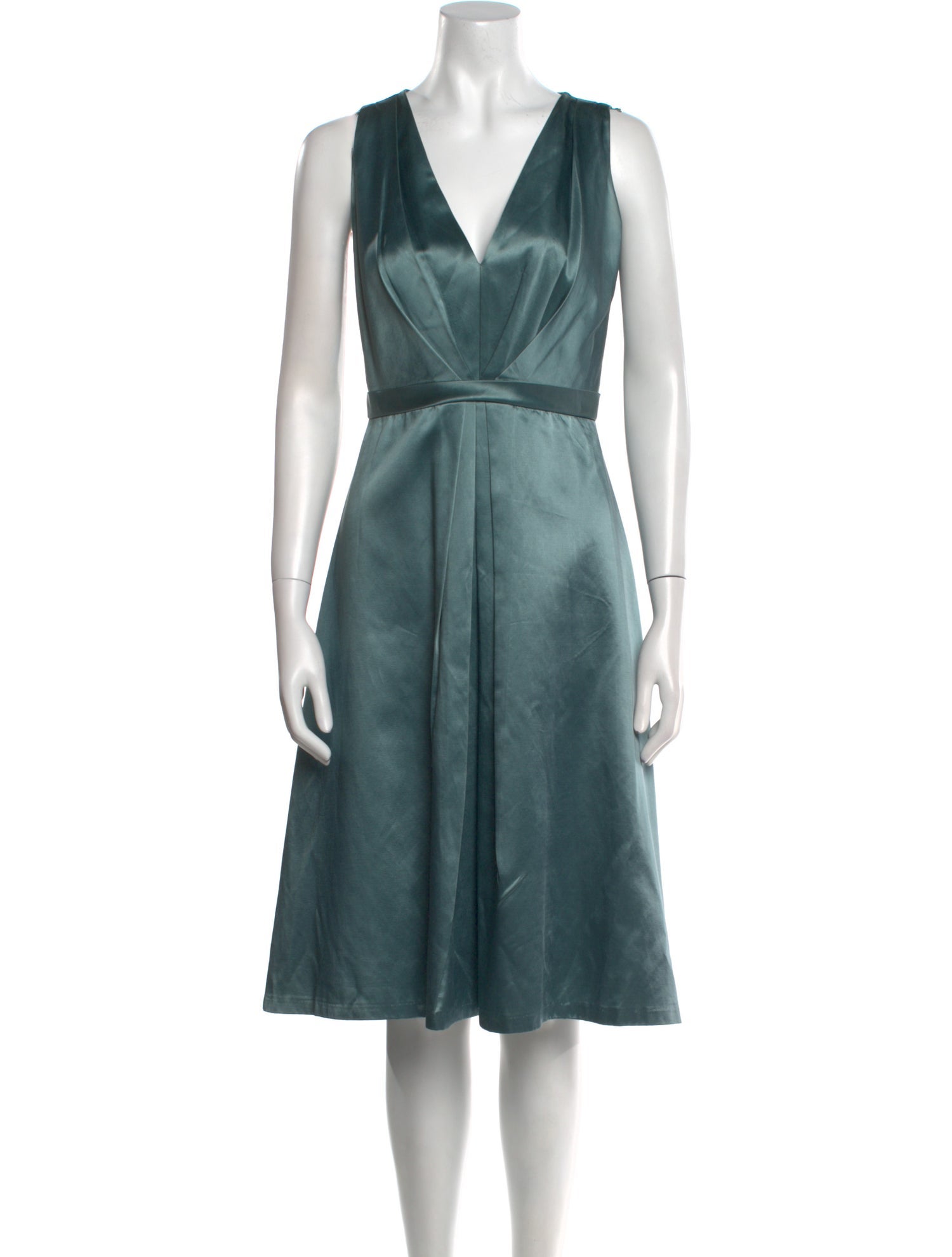 Martin Grant V-Neck Midi Length Dress