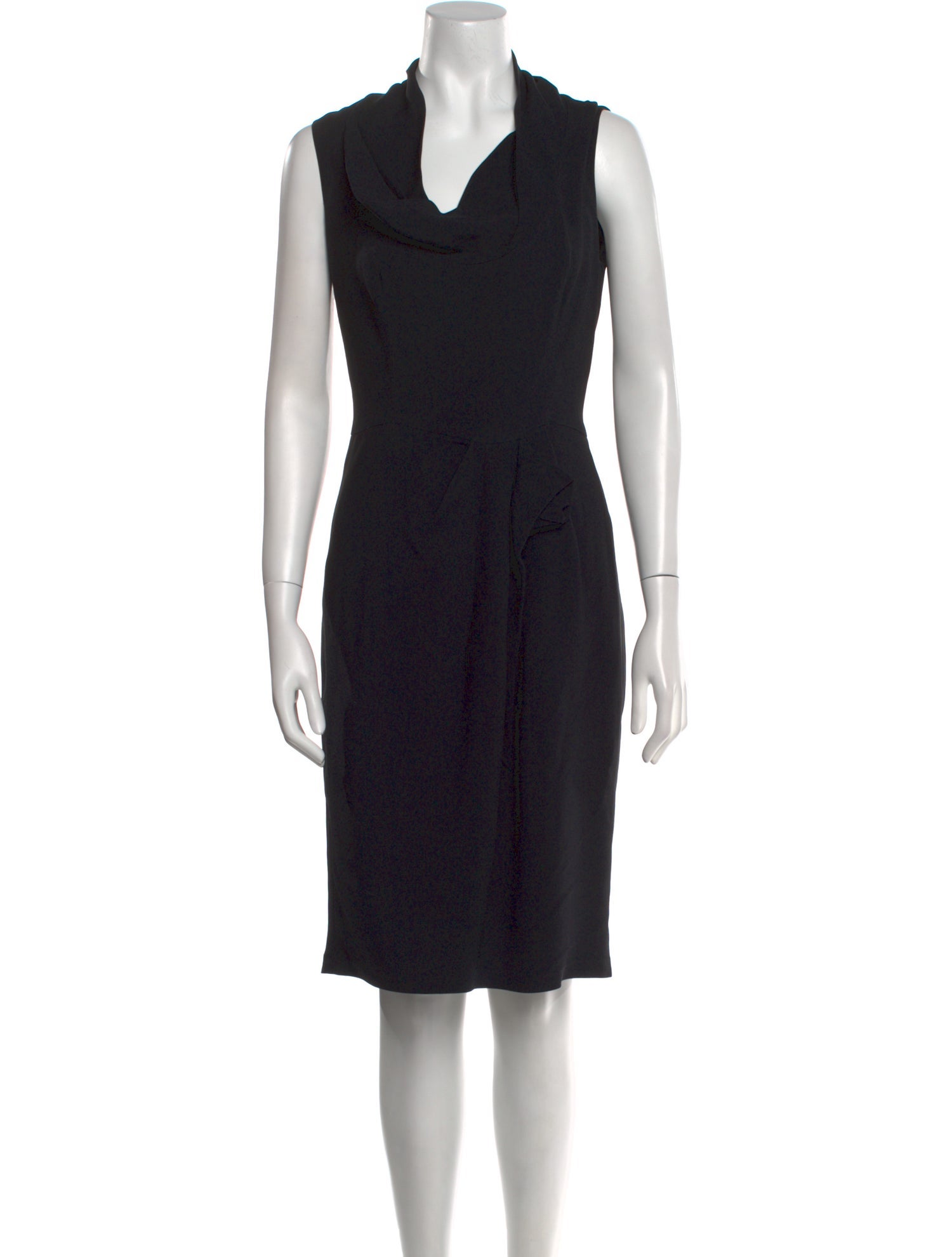 Martin Grant Cowl Neck Midi Length Dress