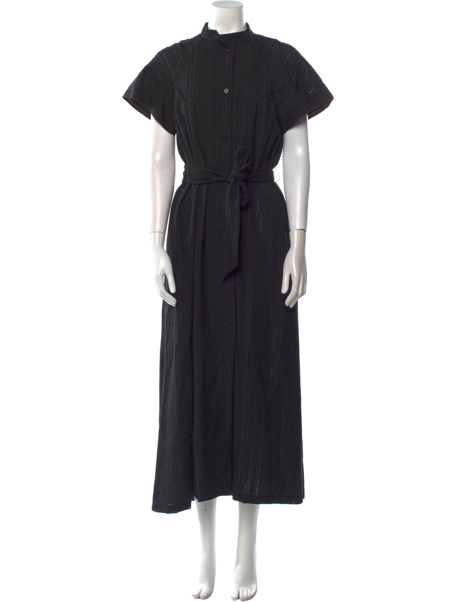 Martin Grant Mock Neck Long Dress