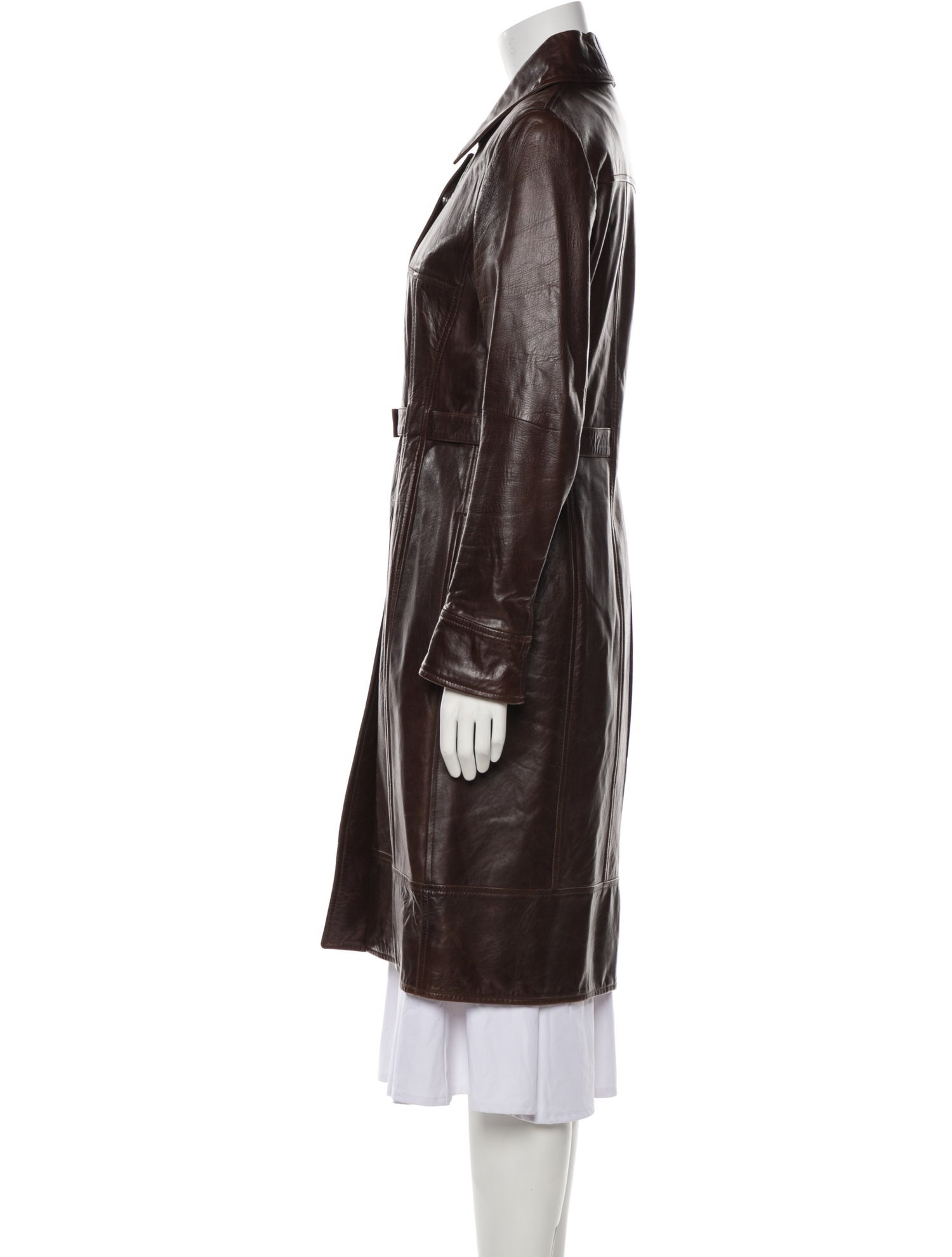 Martin Grant Leather Trench Coat