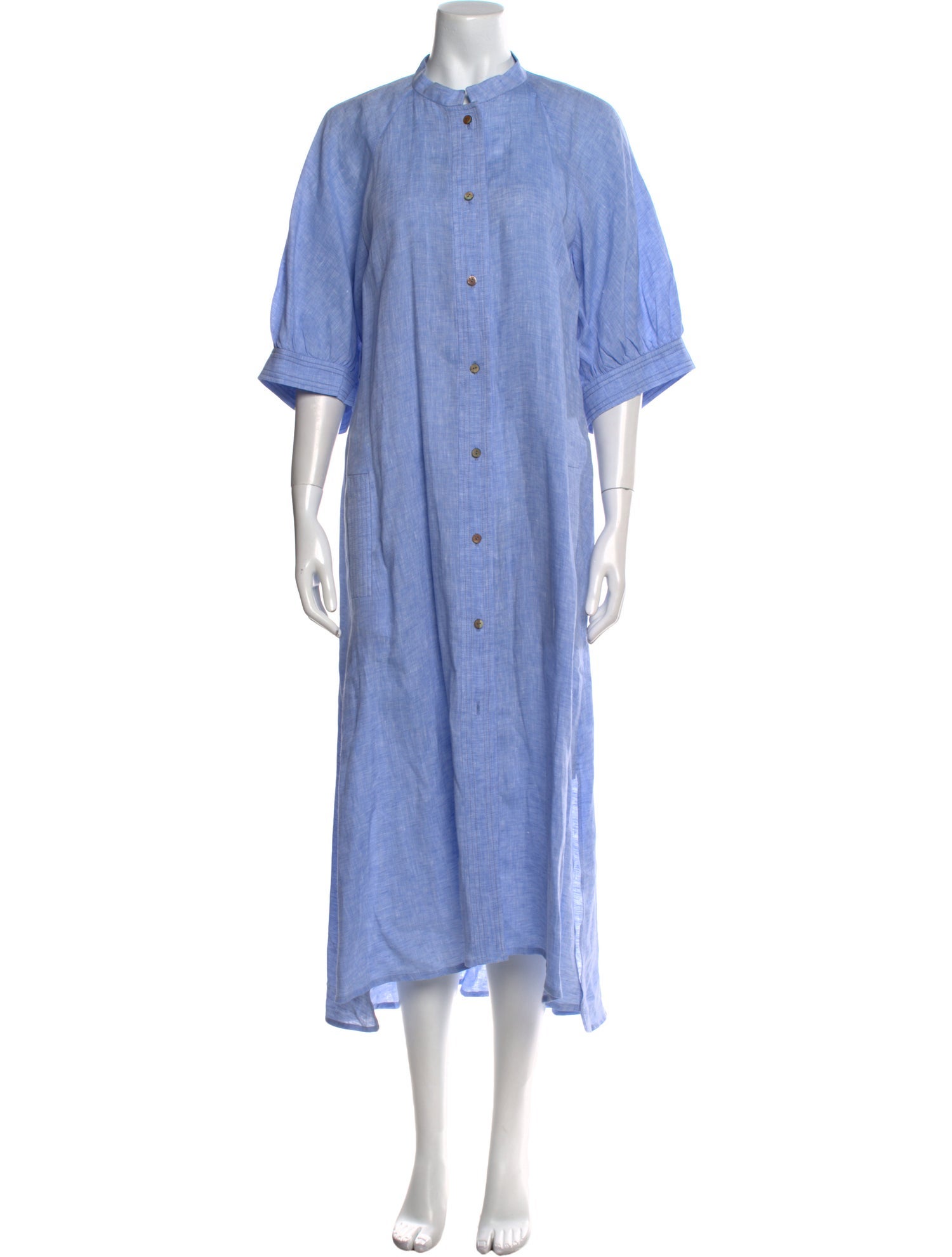 Martin Grant Mock Neck Long Dress