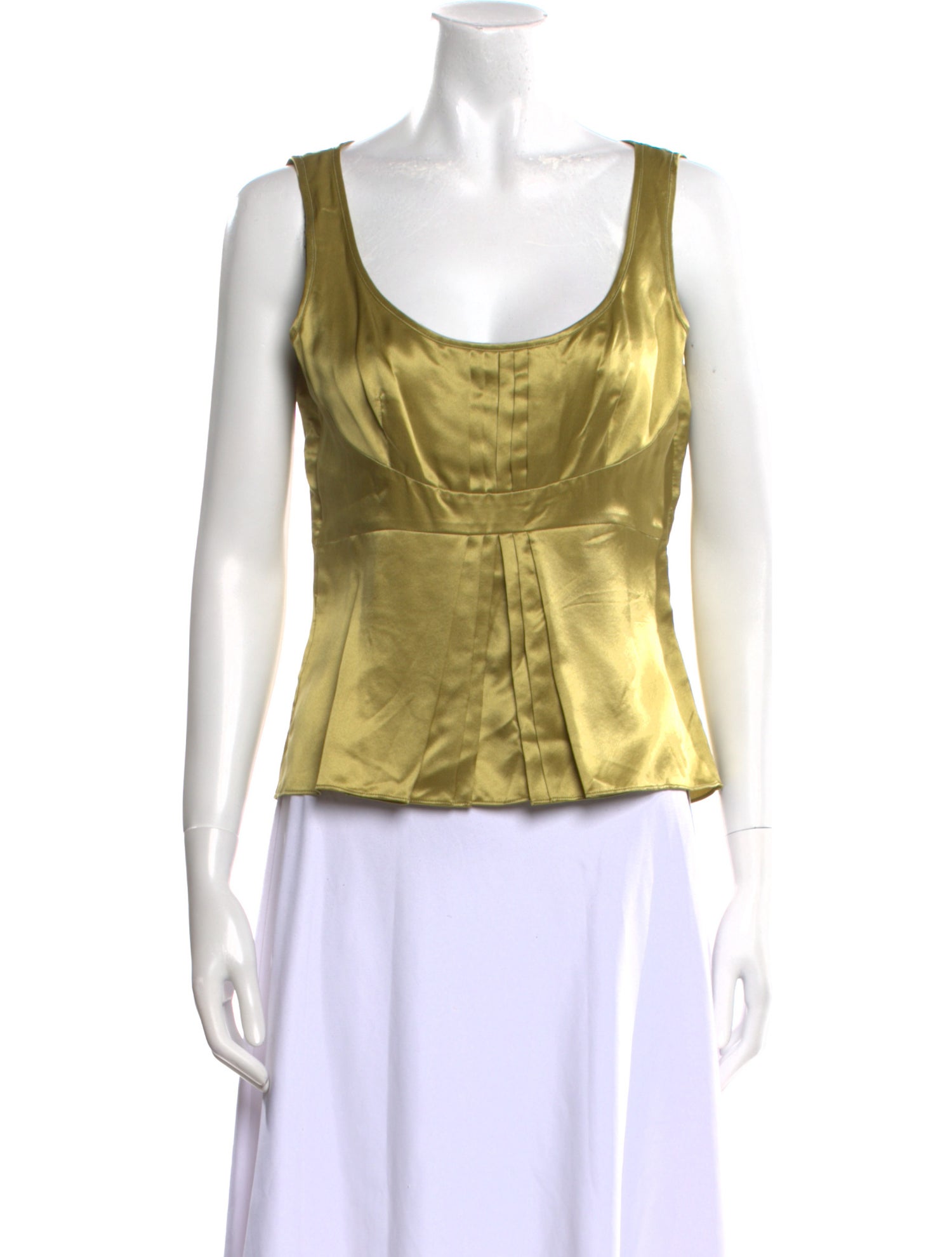 Martin Grant Silk Scoop Neck Top
