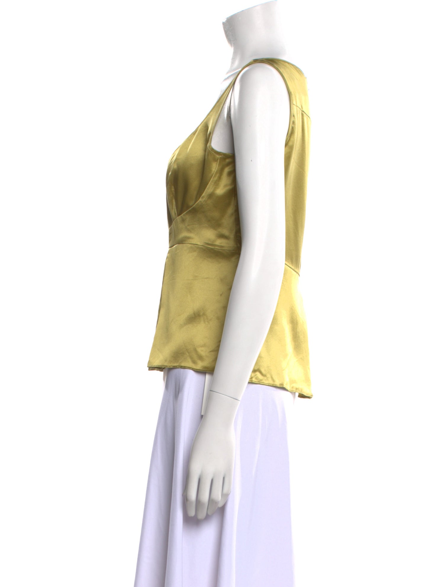 Martin Grant Silk Scoop Neck Top