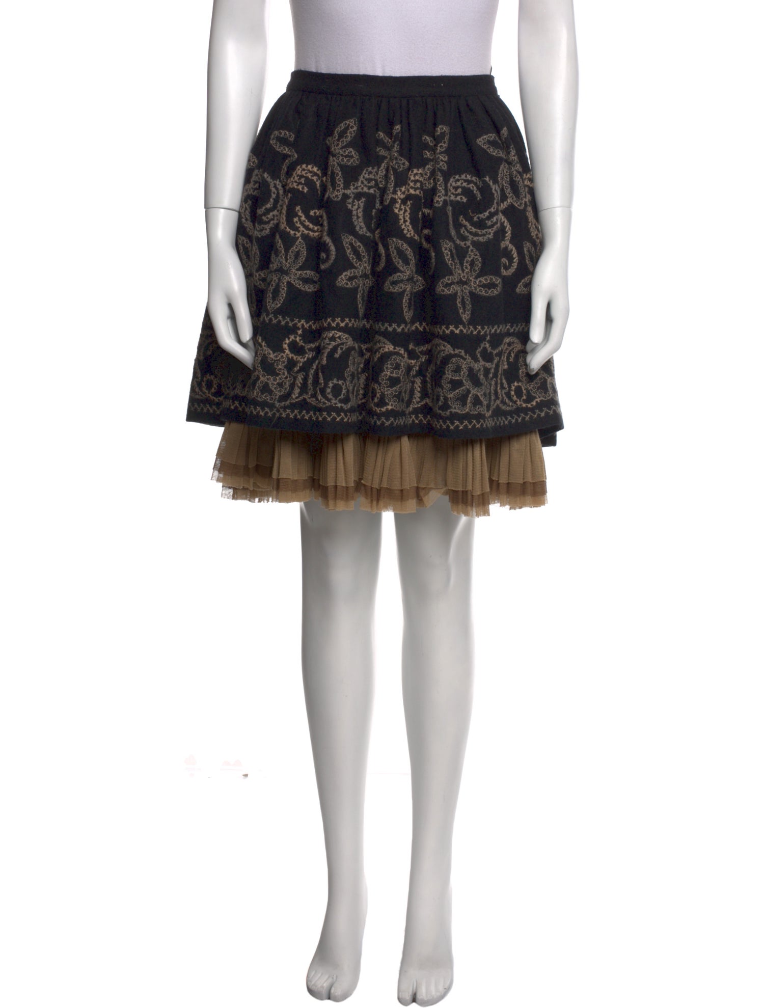 Martin Grant Wool Knee-Length Skirt