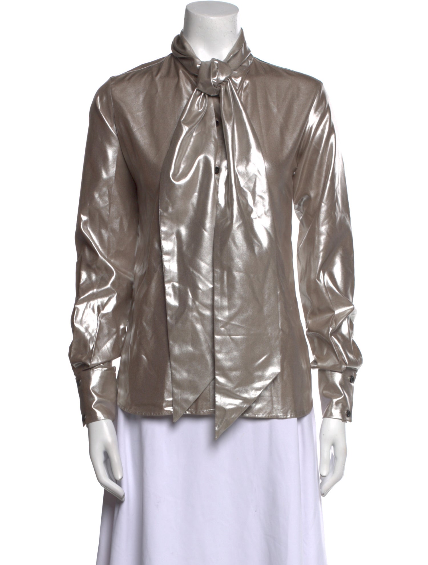 Martin Grant Silk Mock Neck Blouse w/ Tags