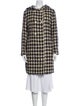 Martin Grant Virgin Wool Houndstooth Print Coat