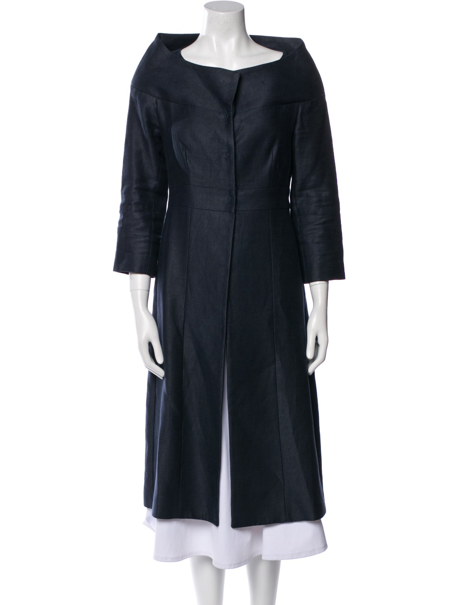 Martin Grant Linen Faux Fur Coat