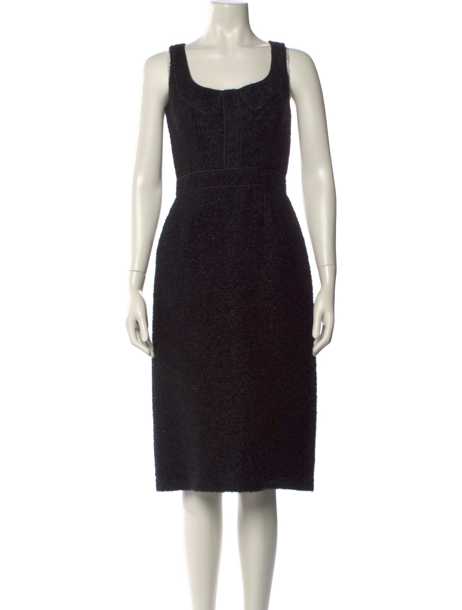 Martin Grant Virgin Wool Midi Length Dress