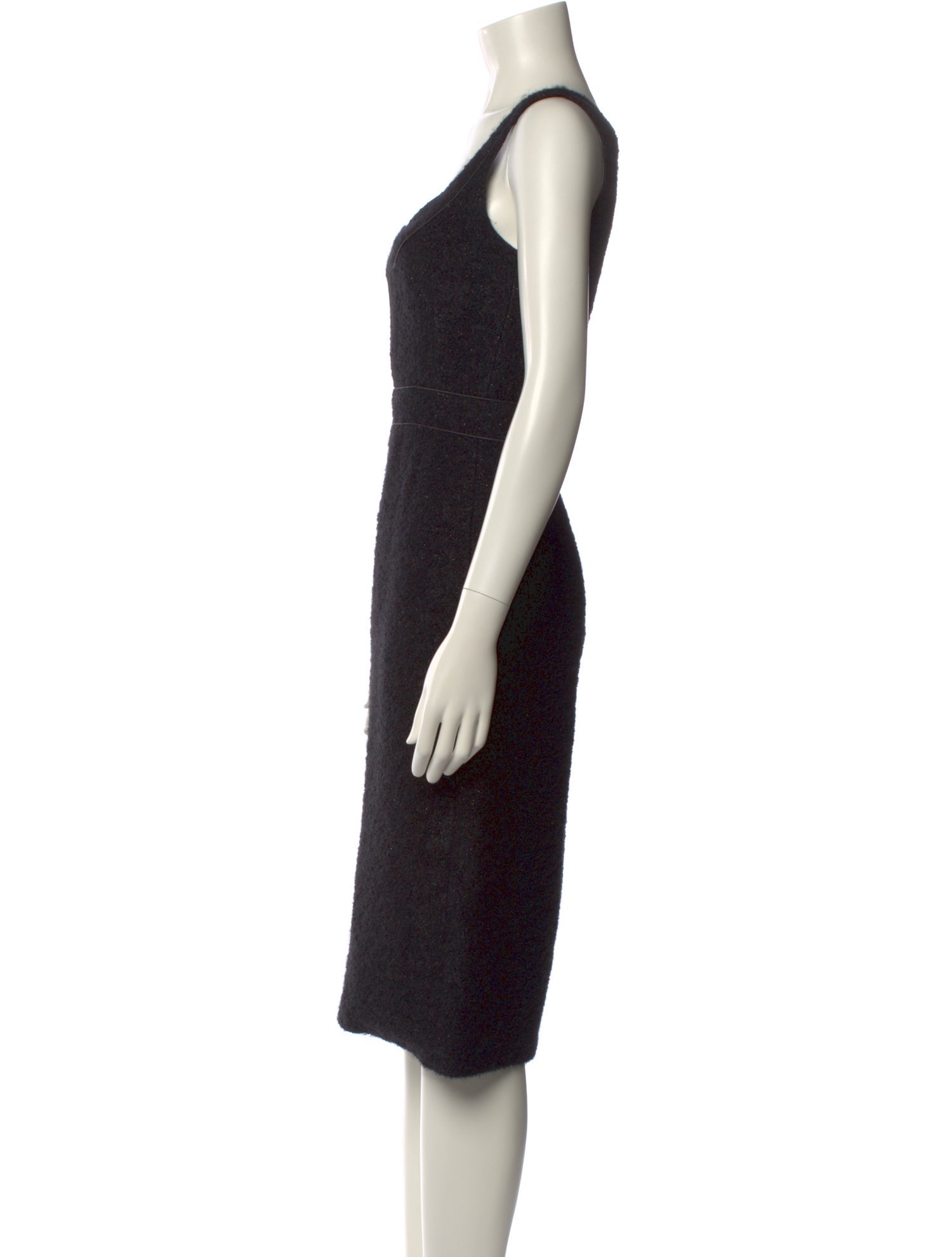 Martin Grant Virgin Wool Midi Length Dress