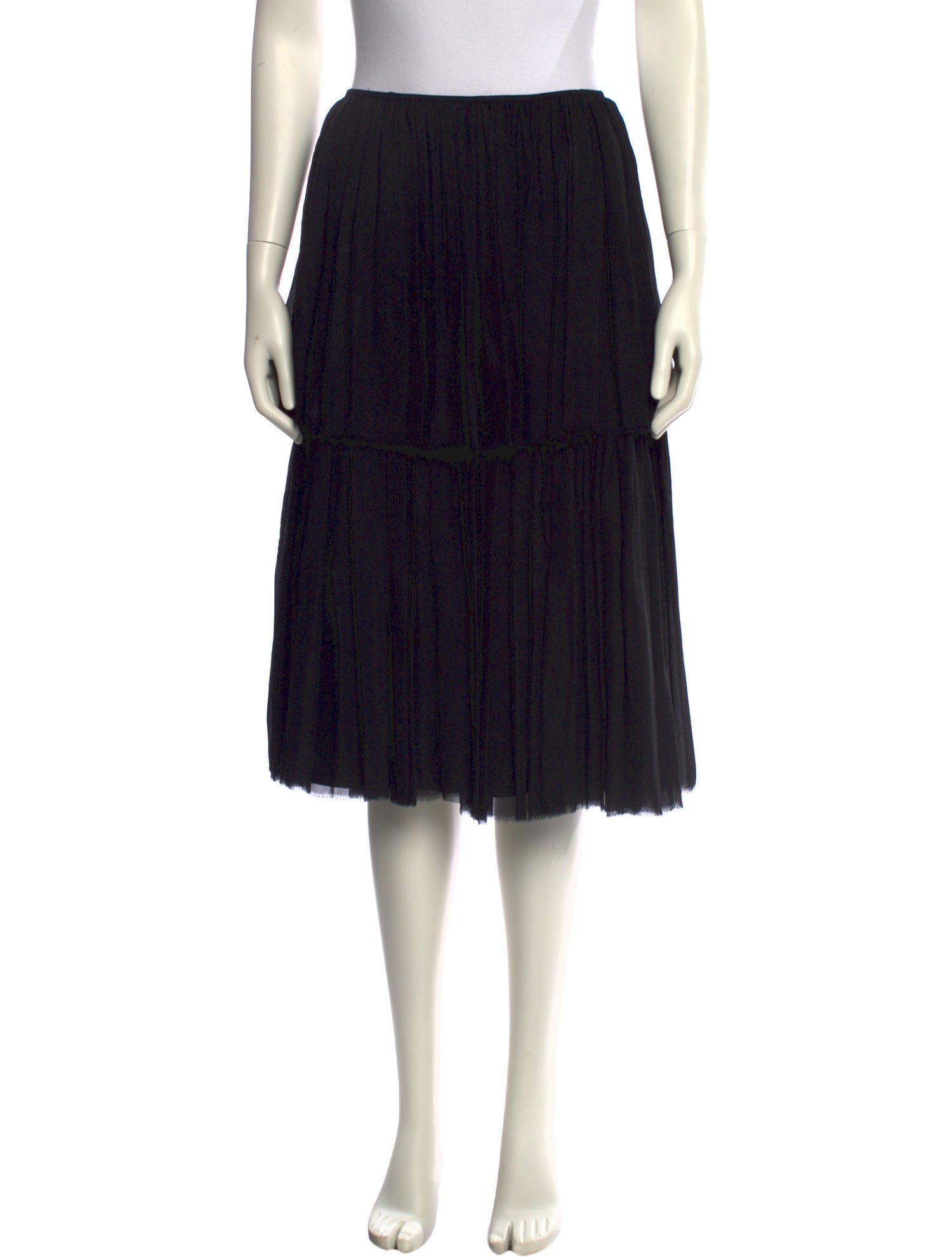 Martin Grant Silk Knee-Length Skirt