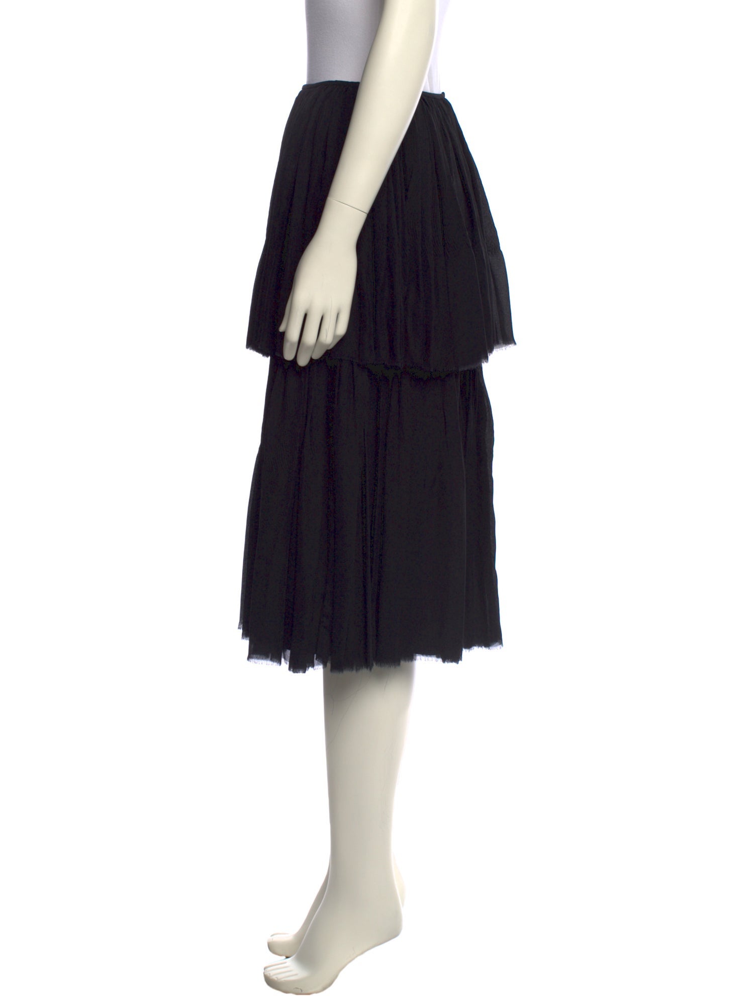 Martin Grant Silk Knee-Length Skirt