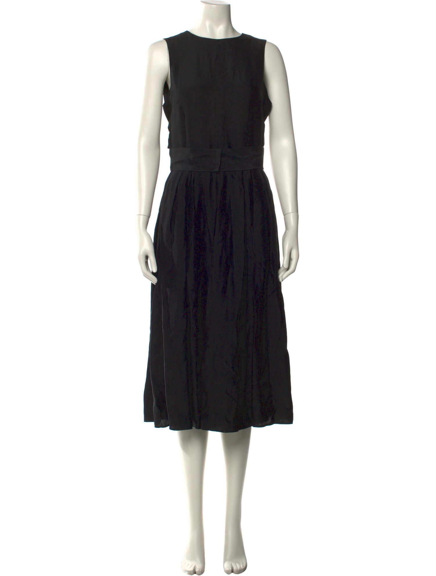 Martin Grant Crew Neck Midi Length Dress