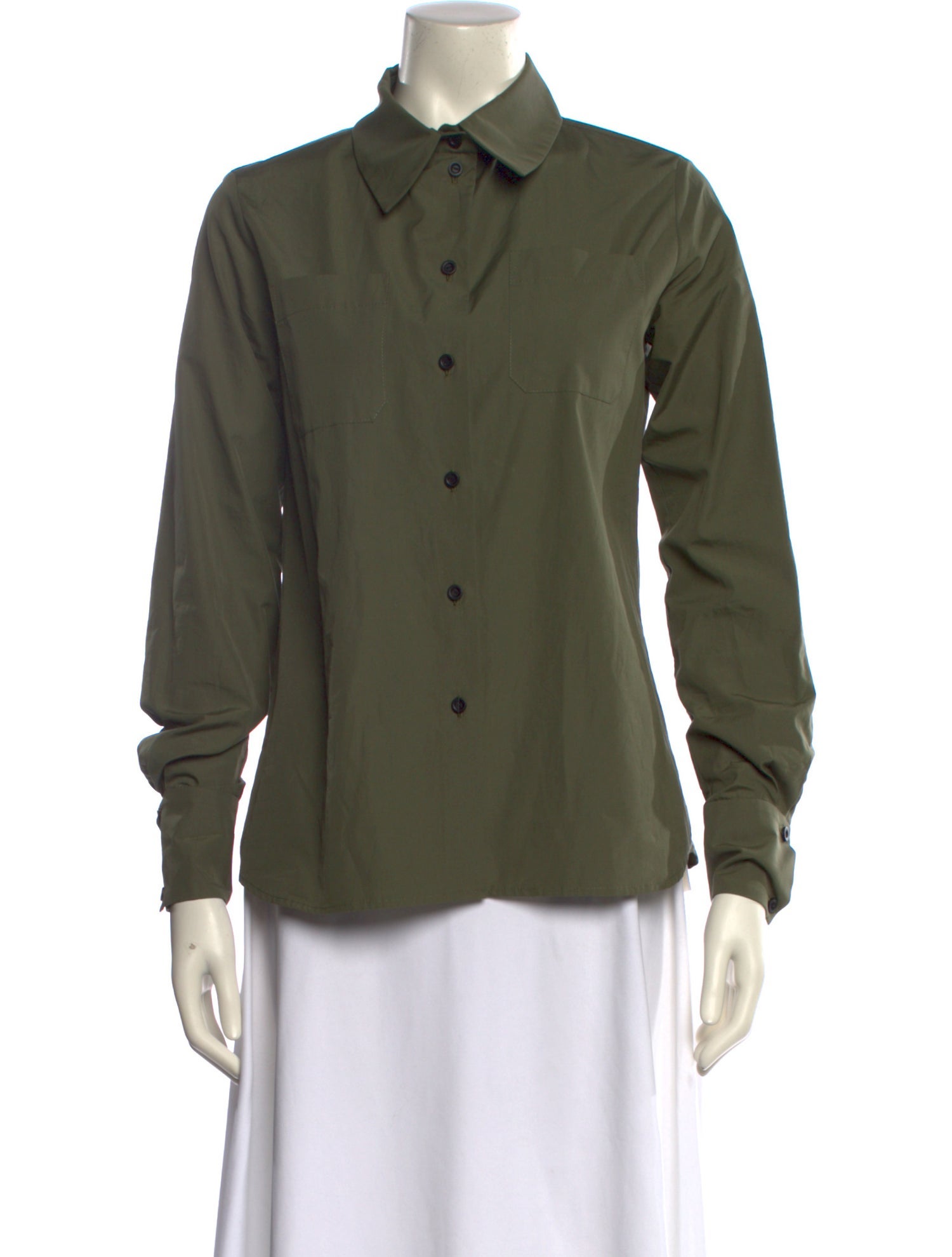 Martin Grant Long Sleeve Button-Up Top