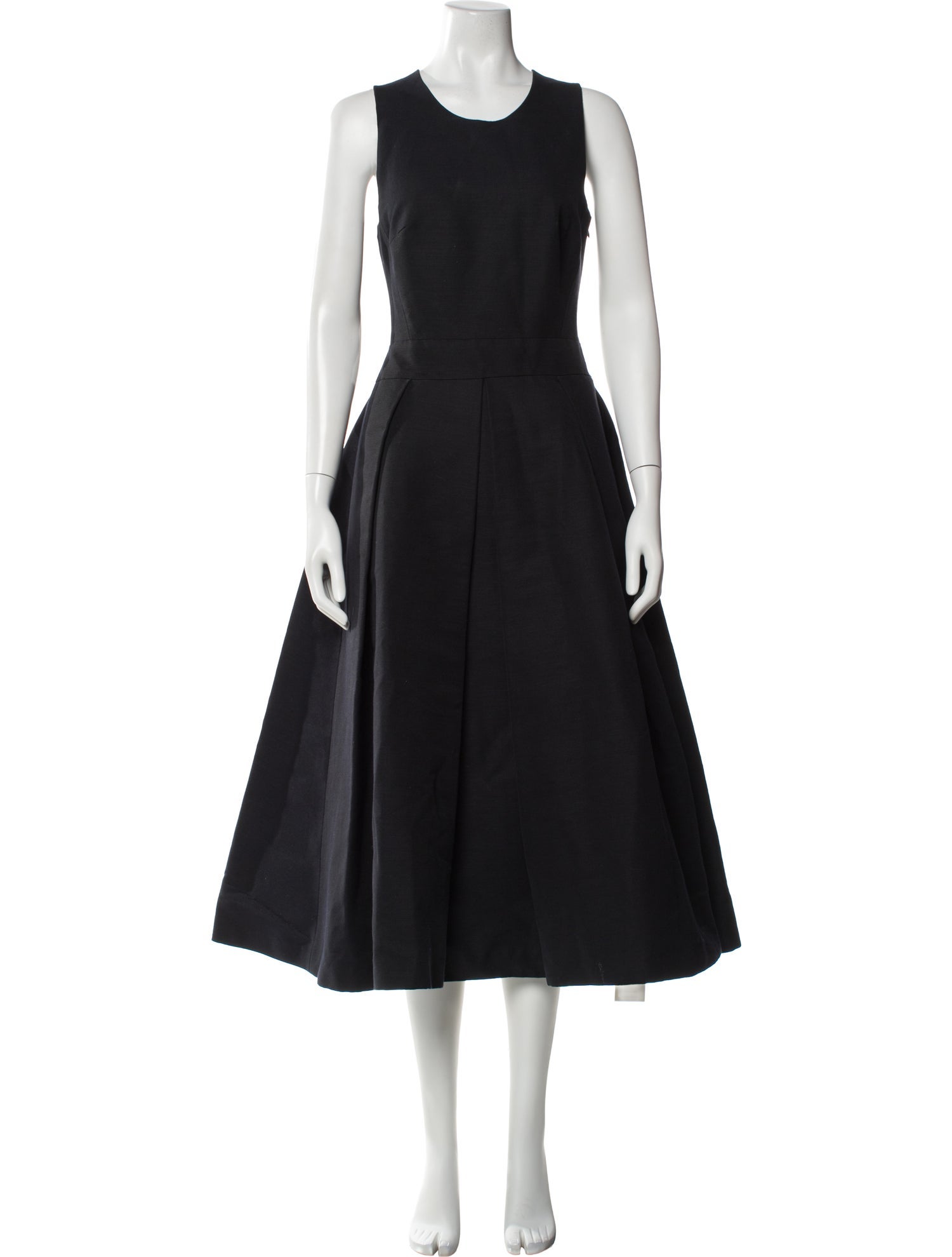 Martin Grant Crew Neck Midi Length Dress