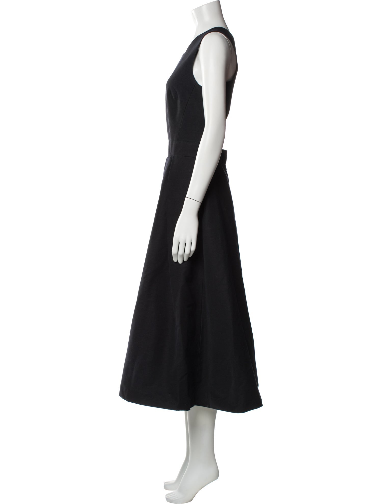 Martin Grant Crew Neck Midi Length Dress