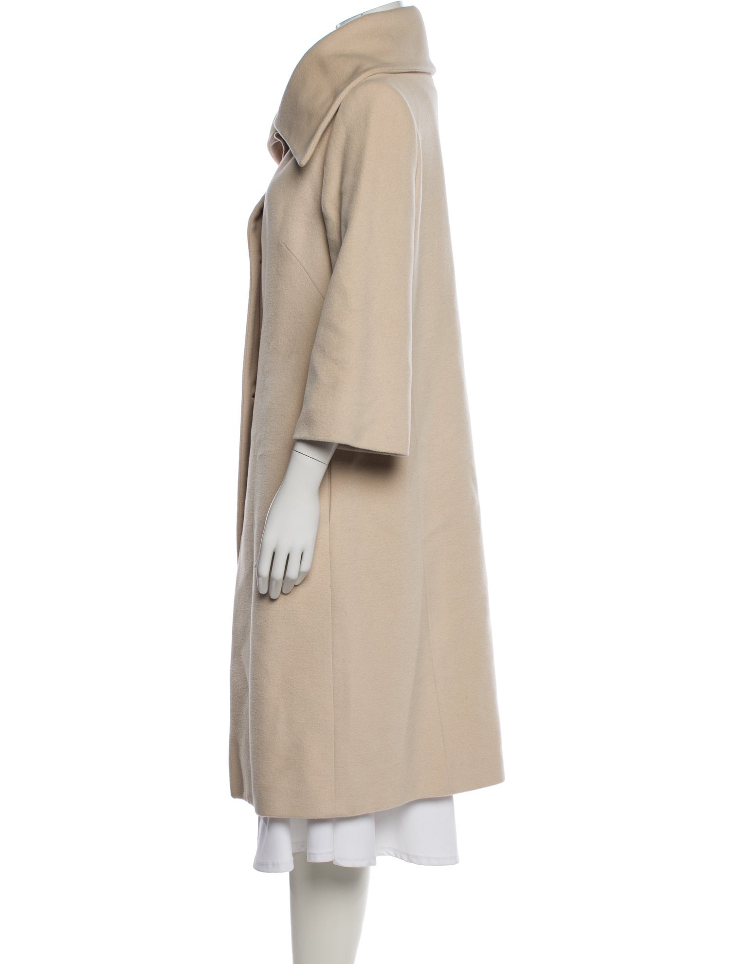 Martin Grant Wool Faux Fur Coat