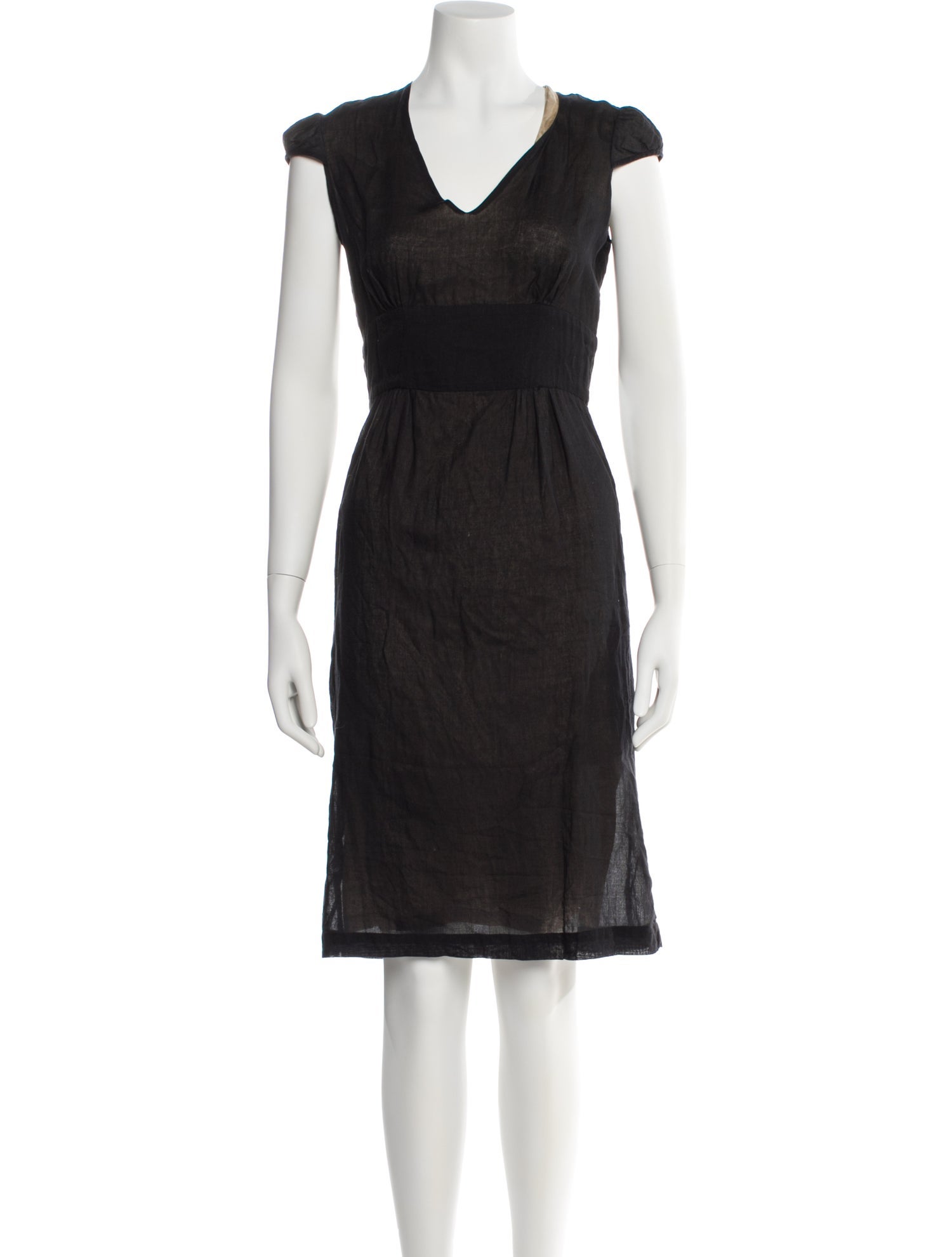 Martin Grant V-Neck Midi Length Dress