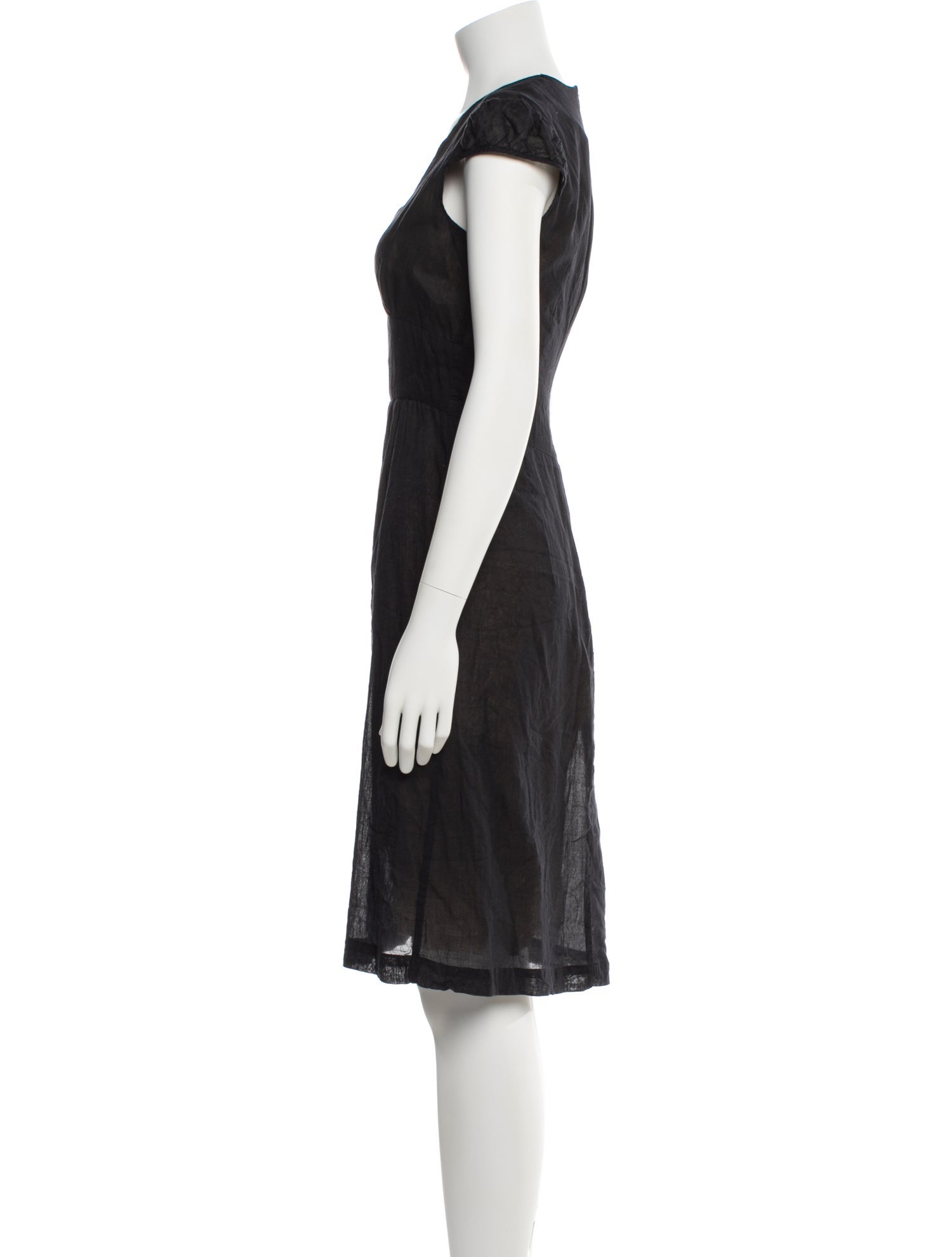 Martin Grant V-Neck Midi Length Dress