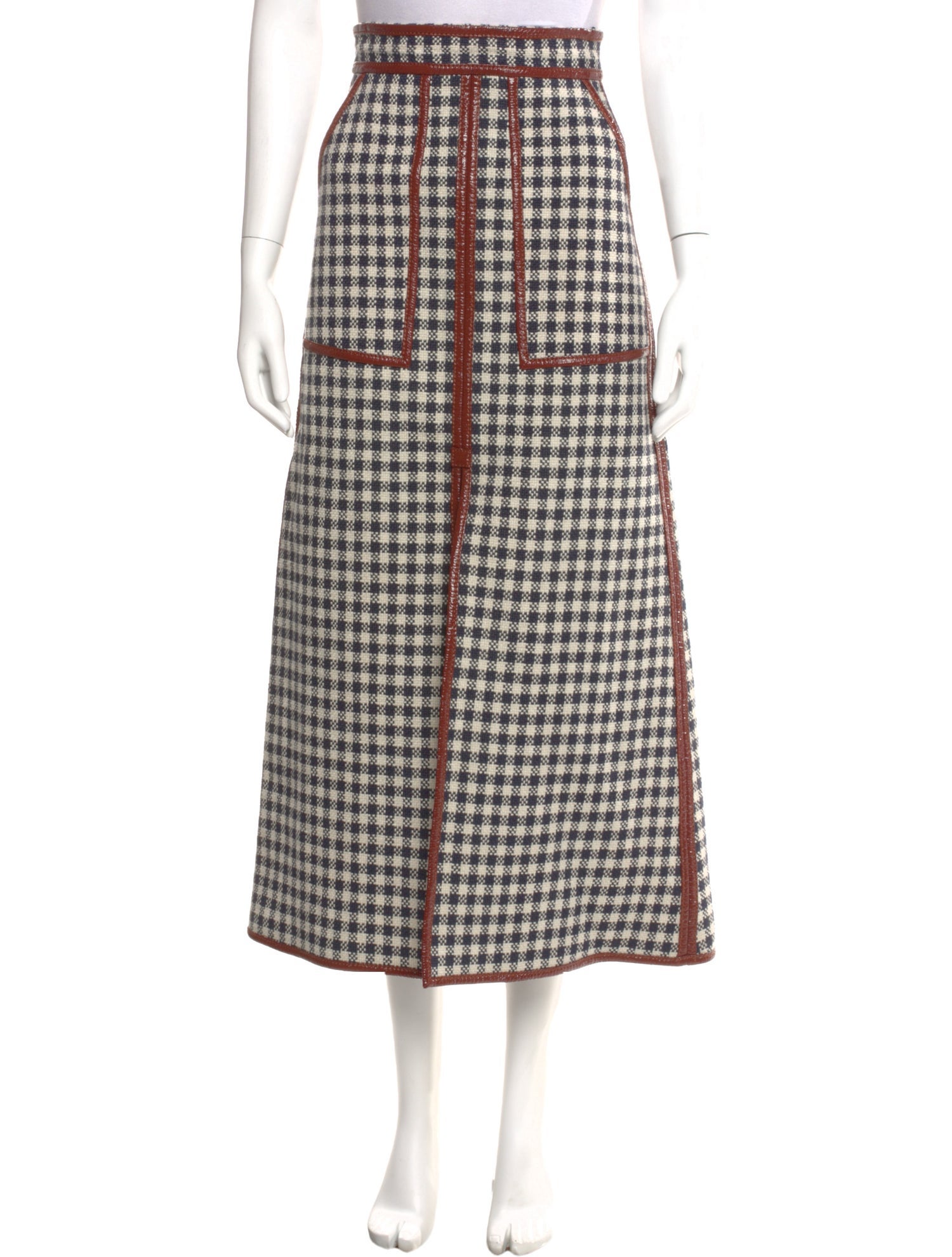 Martin Grant Linen Midi Length Skirt w/ Tags