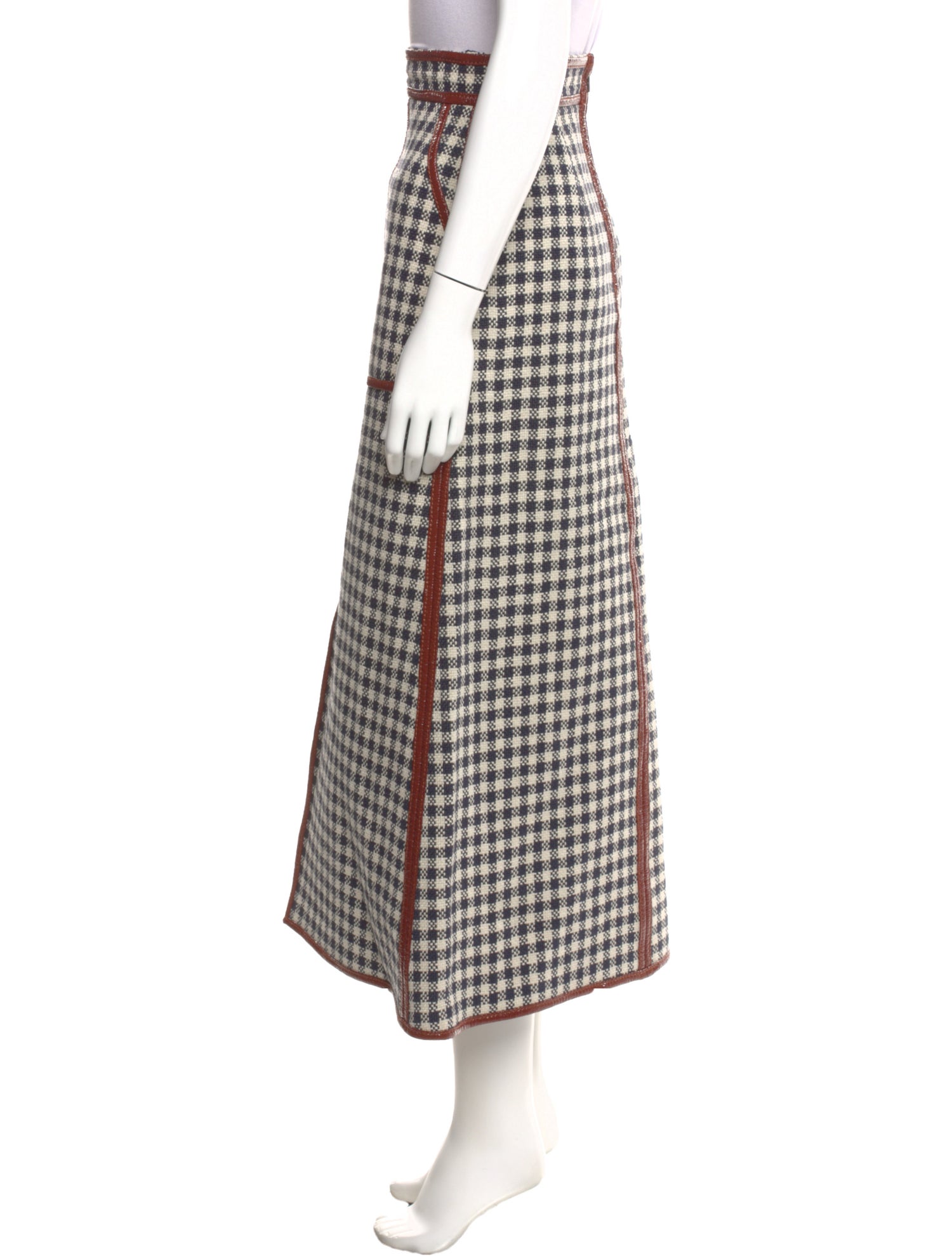 Martin Grant Linen Midi Length Skirt w/ Tags