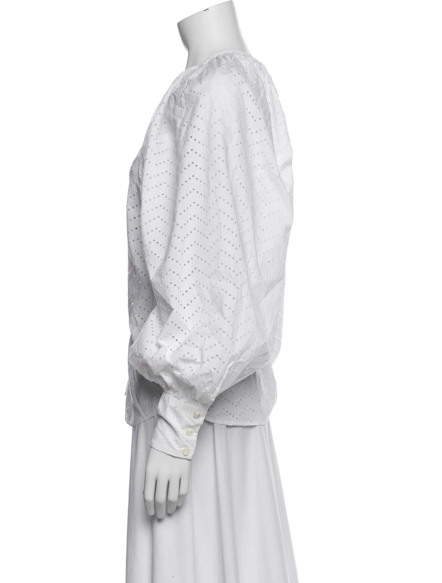 Martin Grant Patterned Crew Neck Blouse