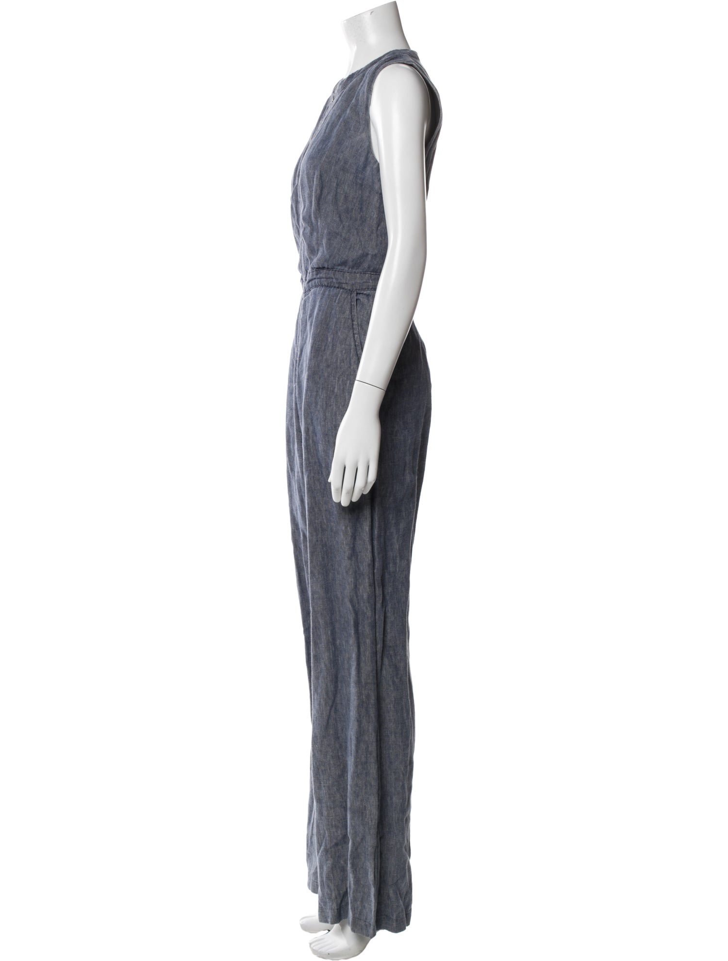 Martin Grant Linen Crew Neck Jumpsuit