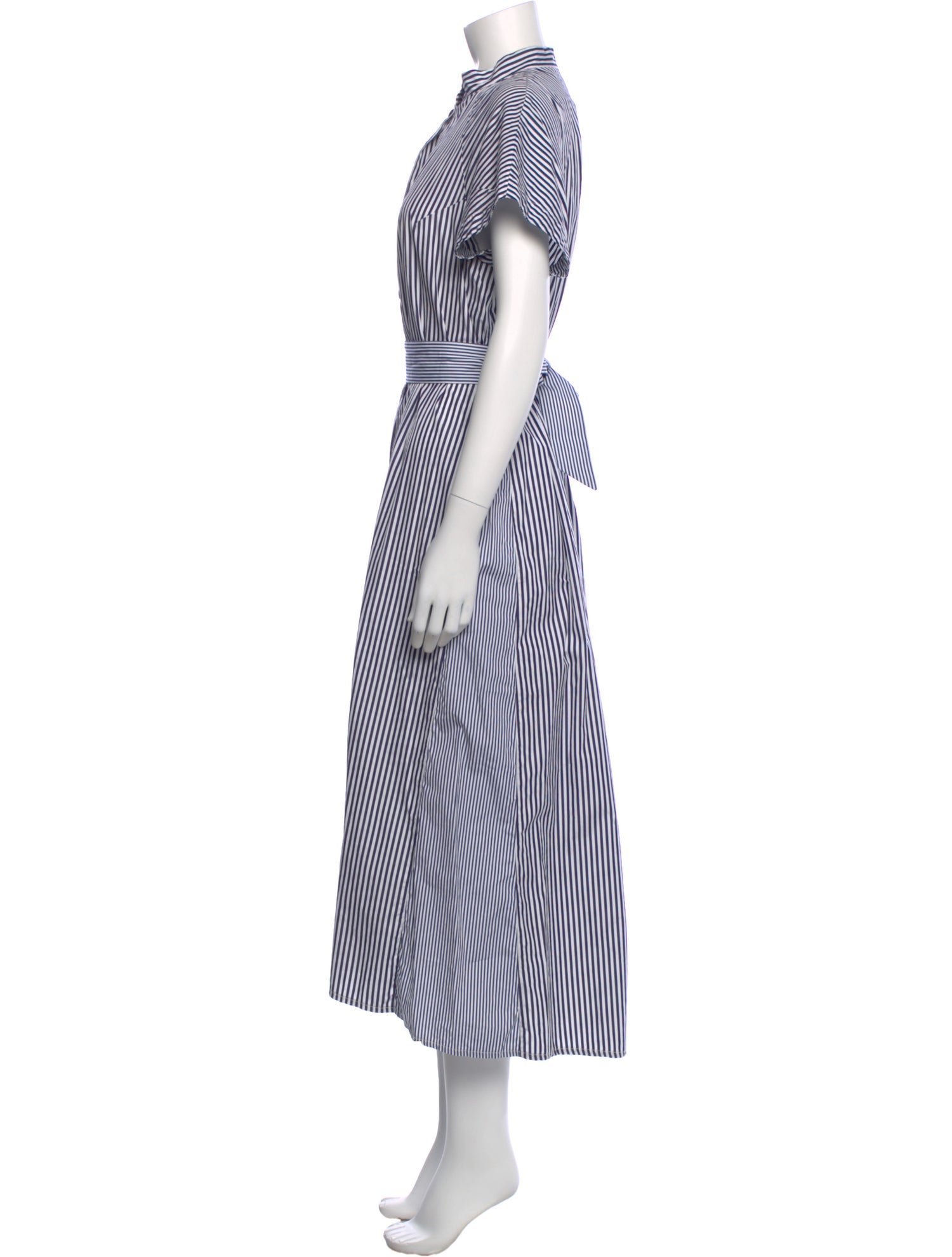 Martin Grant Striped Long Dress