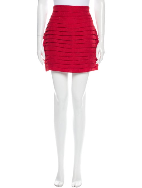Magda Butrym Linen Mini Skirt w/ Tags Red