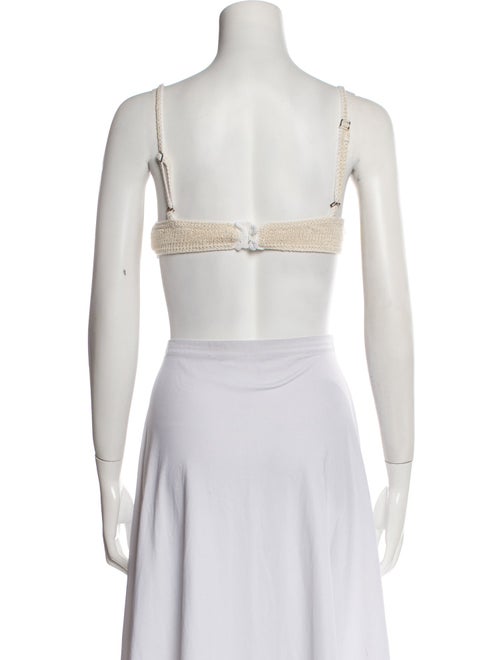 Magda Butrym Square Neckline Sleeveless Crop Top