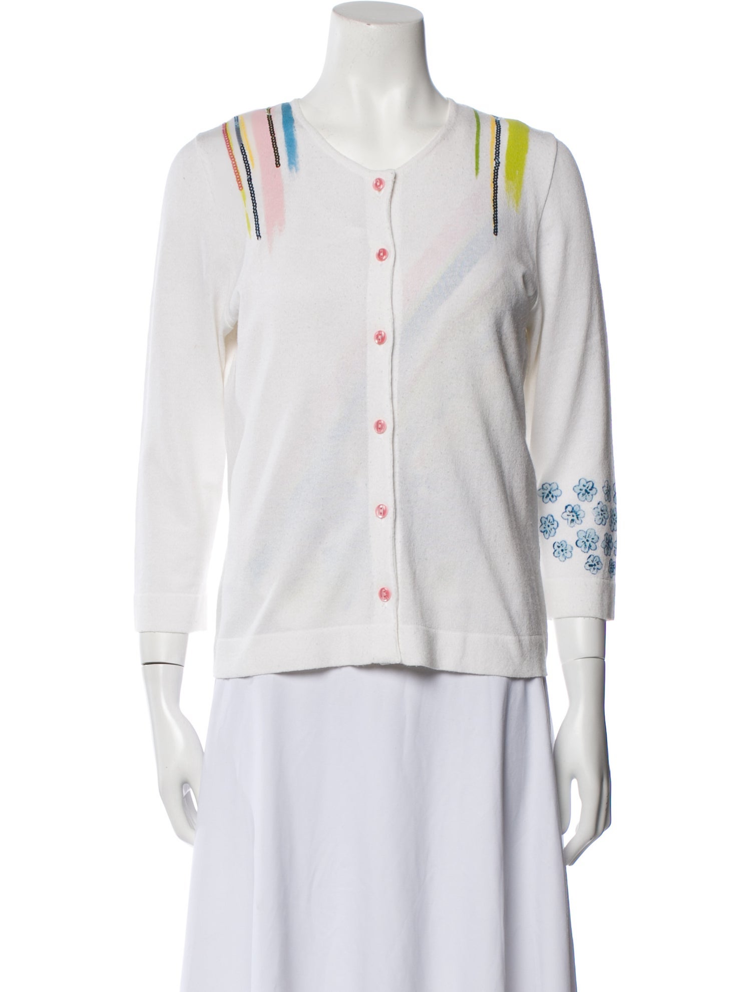 Magda Butrym Graphic Print Scoop Neck Top