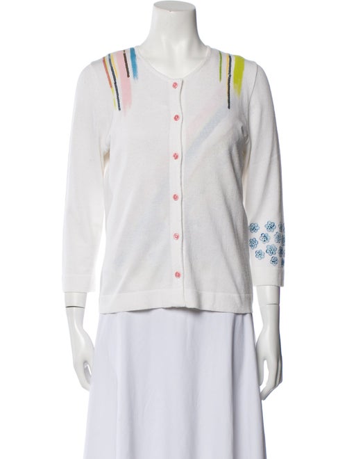 Magda Butrym Graphic Print Scoop Neck Top