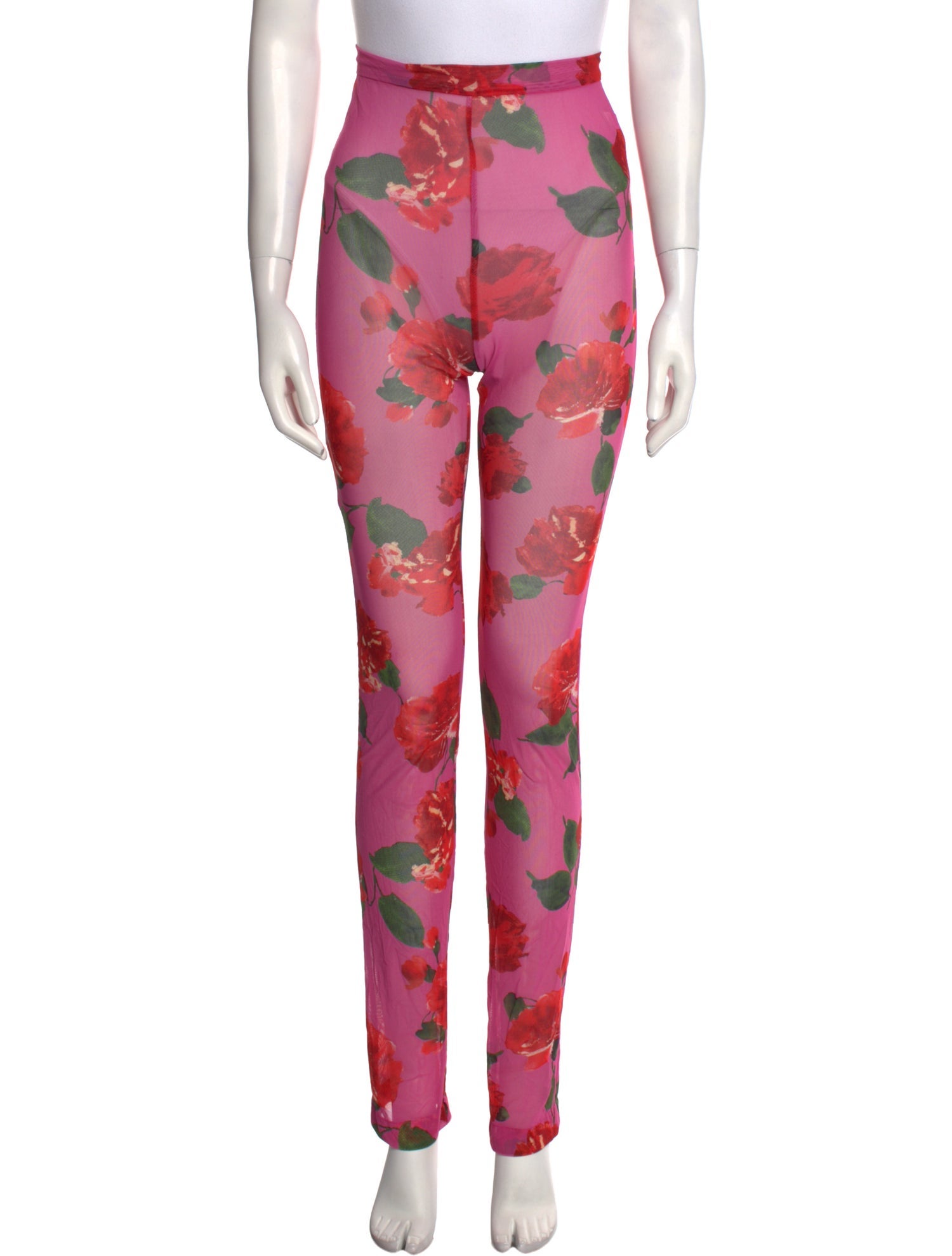 Magda Butrym Floral Print Skinny Leg Pants