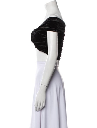 Magda Butrym 2022 Off-The-Shoulder Crop Top