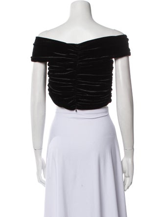 Magda Butrym 2022 Off-The-Shoulder Crop Top